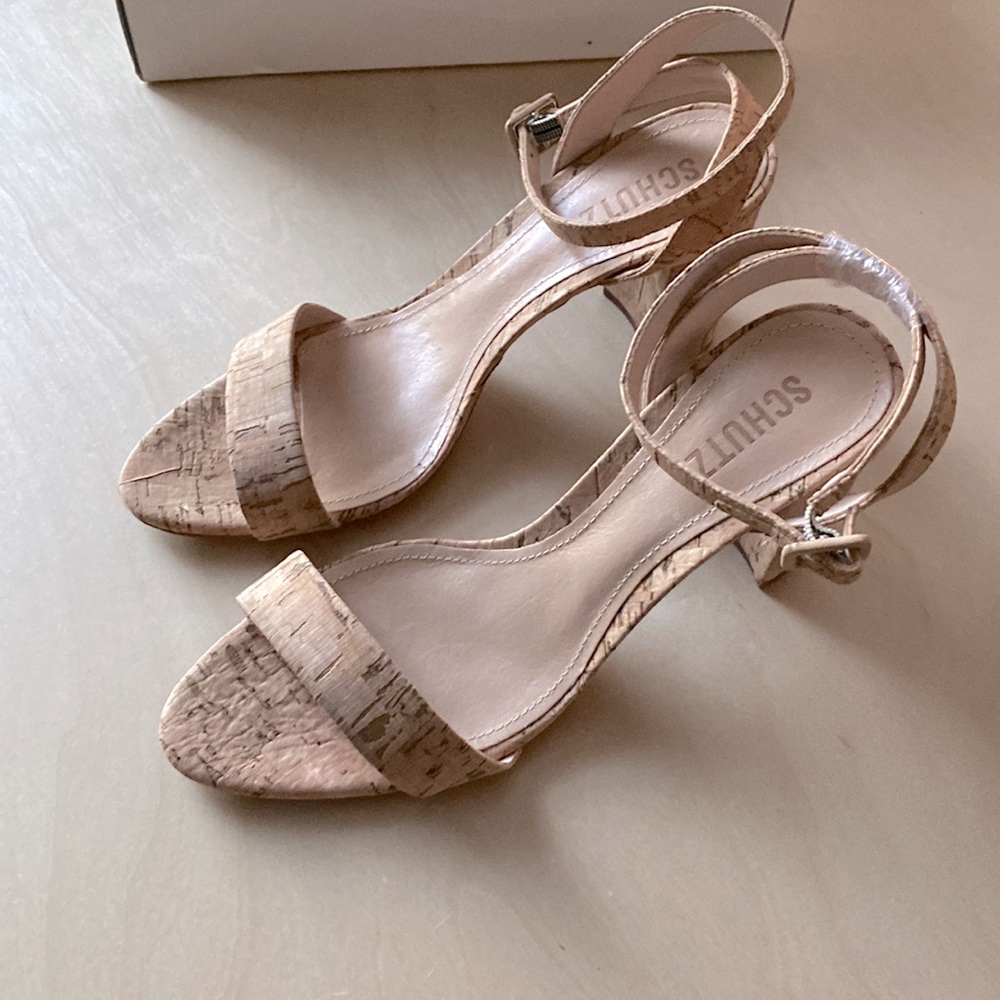 Schutz Cork Sandals